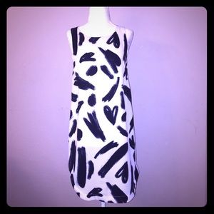 H&M black and White Heart Dress .